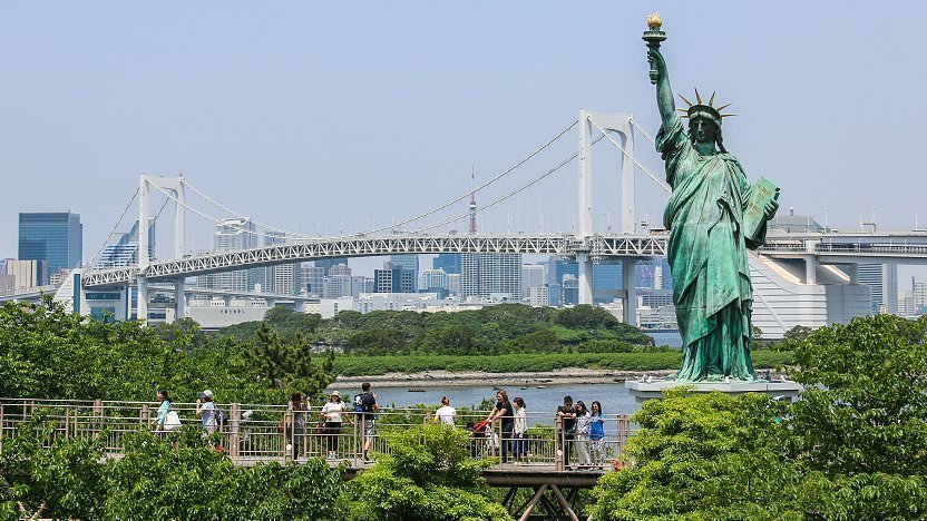 Odaiba seaside area in Tokyo