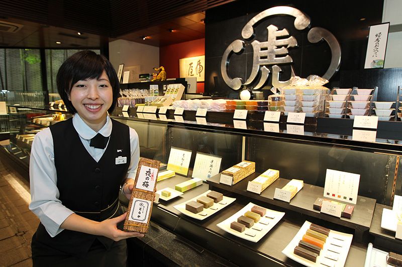 Traditional sweets at Toraya Tokyo